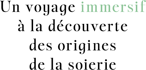 Un voyage immersif à la découverte des origines de la soierie